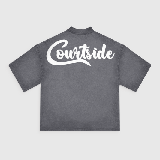 Courtside Classic Oversized Tee – Double Signature Drop